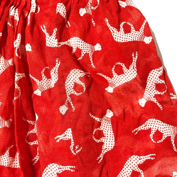 Maeve Anthro Leopard Pintuck Cotton Blouse Top - Picture 8 of 8